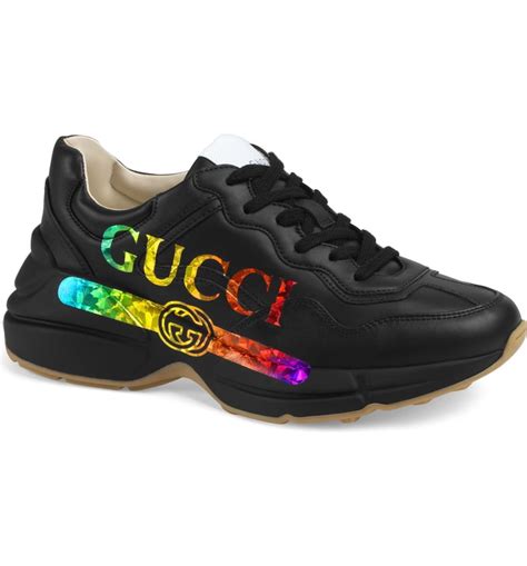 gucci boots rainbow|gucci rhyton sneakers outfit.